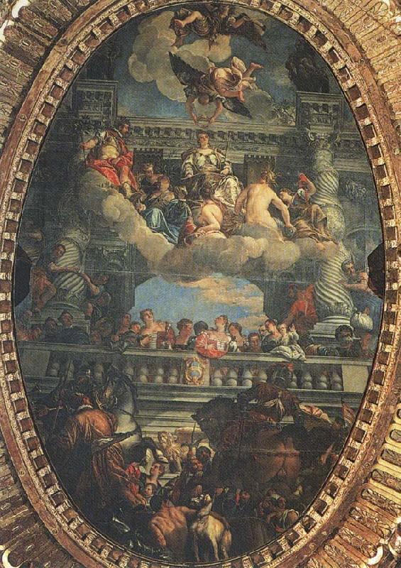 Paolo  Veronese Apotheosis of Vencie Sweden oil painting art